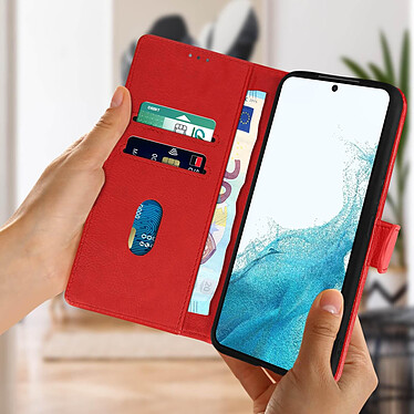 Avis Avizar Étui pour Samsung Galaxy S22 Clapet Portefeuille Support Vidéo  Rouge