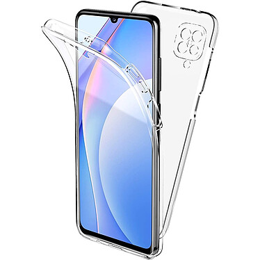 Evetane Coque Samsung Galaxy A12 360° intégrale Protection avant et arrière silicone transparente Motif