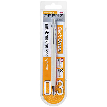 PENTEL Porte-mines ORENZ, 0,3 mm, blanc