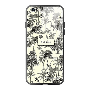 LaCoqueFrançaise Coque iPhone 6/6S Coque Soft Touch Glossy Botanic Evasion Design