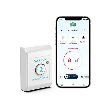 Squiddy - Alarme connectée 3 en 1 Pack Appartement T2 SQUIDDY