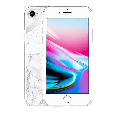 Avis LaCoqueFrançaise Coque iPhone 7/8/ iPhone SE 2020/ 2022 silicone transparente Motif Marbre gris ultra resistant