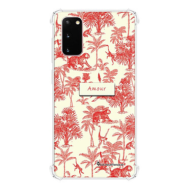 LaCoqueFrançaise Coque Samsung Galaxy S20 Silicone antichocs Solides coins renforcés  transparente Motif Botanic Amour