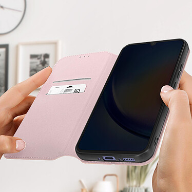 Avis Avizar Housse pour Samsung Galaxy A34 5G Clapet Magnétique Porte-carte Support vidéo  Rose