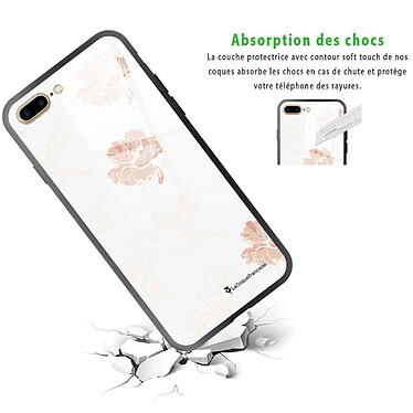 Avis LaCoqueFrançaise Coque iPhone 7 Plus/ 8 Plus Coque Soft Touch Glossy Fleurs Blanches Design