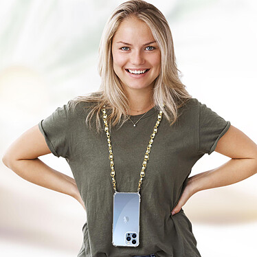 Avis Avizar Coque iPhone 13 Pro Max Anneau personnalisable avec bijou/Chaîne - Transparent