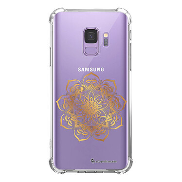 LaCoqueFrançaise Coque Samsung Galaxy S9 anti-choc souple angles renforcés transparente Motif Mandala Or