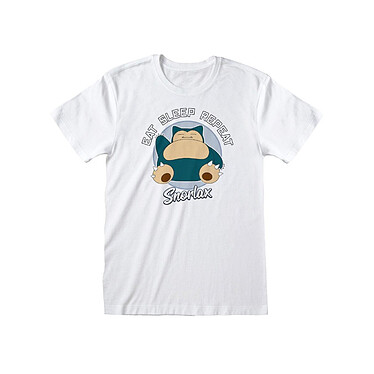 Pokémon - T-Shirt Snorlax Eat Sleep Repeat - Taille L