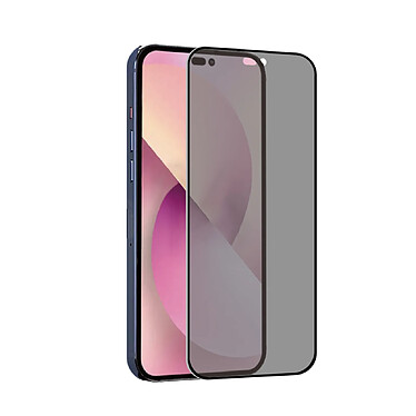 Tiger Verre Trempé pour iPhone 14 Pro Max Confidentiel Ultra-résistant Noir transparent