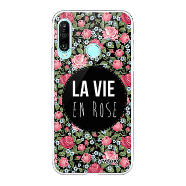 Evetane Coque Huawei P30 Lite/ P30 Lite XL 360 intégrale transparente Motif La Vie en Rose Tendance