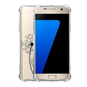 Avis Evetane Coque Samsung Galaxy S7 anti-choc souple angles renforcés transparente Motif Pissenlit