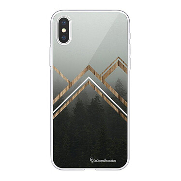 LaCoqueFrançaise Coque iPhone X/Xs silicone transparente Motif Trio Forêt ultra resistant