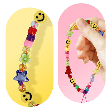 Avizar Bijou de Téléphone 25 cm Emojis Smile Pratique  Multicolore pas cher