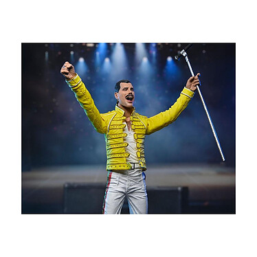 Freddie Mercury - Figurine Freddie Mercury (Veste jaune) 18 cm pas cher