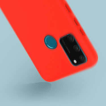Avis Avizar Coque Honor 9A Silicone Semi-rigide Finition Soft Touch rouge