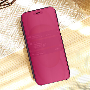 Acheter Avizar Étui Clear View pour iPhone 15 Clapet Miroir Fonction Support  Violet