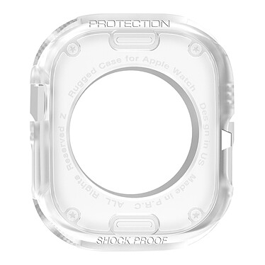 Avizar Coque pour Apple Watch 8 7 41mm et 6 5 4 2 40mm et 3 2 1 38mm Carbone  transparent
