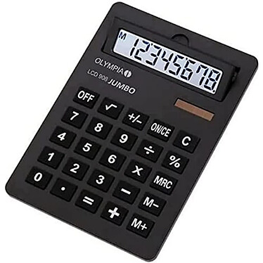 OLYMPIA Calculatrice de poche LCD-908 Jumbo 8 Chiffres