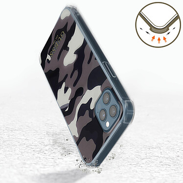 Acheter Guess Coque pour iPhone 12 Pro Max avec Dragonne Motif Camouflage  Gris