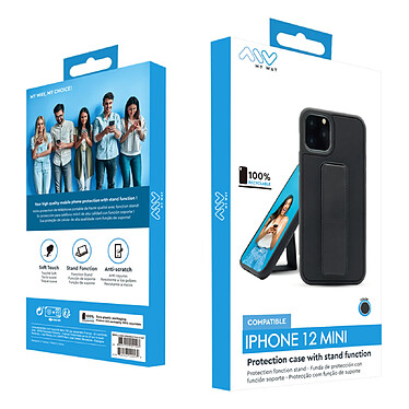 Acheter Myway Coque pour iPhone 12 mini avec Fonction Stand Noir