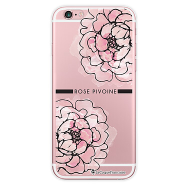 LaCoqueFrançaise Coque iPhone 6/6S rigide transparente Motif Rose Pivoine Dessin