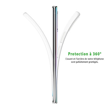 Acheter LaCoqueFrançaise Coque Samsung Galaxy Note 10 360 intégrale transparente Motif Fleurs vert d'eau Tendance