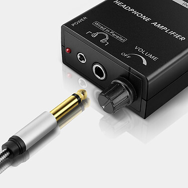 LinQ Câble USB Mâle vers Jack 6.35mm Mâle Son de Qualité Nylon Tressé 3m  Gris pas cher