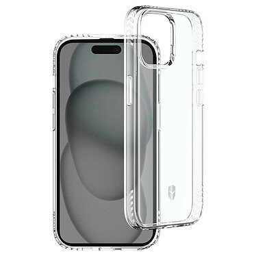 Force Case Coque pour iPhone 15 Antichoc Renforcée Transparent