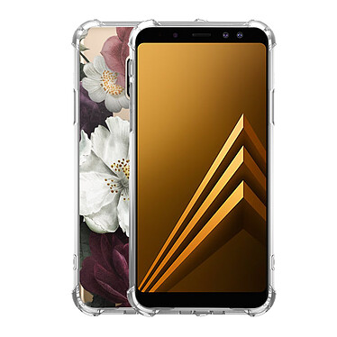 Avis LaCoqueFrançaise Coque Samsung Galaxy A8 2018 anti-choc souple angles renforcés transparente Motif Fleurs roses
