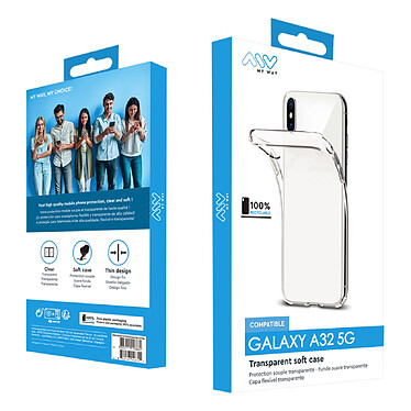 Acheter Myway Coque pour Samsung Galaxy A32 Souple en TPU Transparent