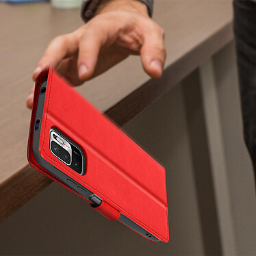 Acheter Avizar Étui Xiaomi Redmi Note 10 5G et Xiaomi Poco M3 Pro Vintage Porte-carte - Rouge