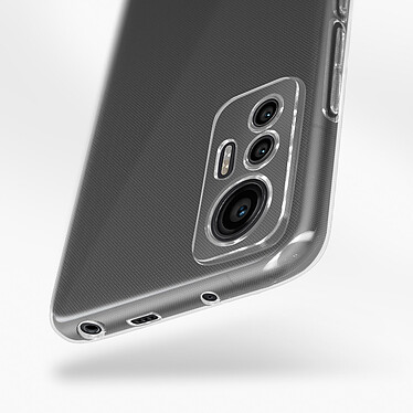 Avis Avizar Coque pour Xiaomi 12 Lite Silicone Souple et Film Verre Trempé 9H  transparent contour noir