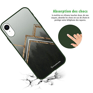 Avis LaCoqueFrançaise Coque iPhone Xr Silicone Liquide Douce vert kaki Trio Forêt