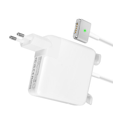 Avizar Chargeur Macbook Magsafe 2 Magnétique Charge Rapide 65W Indicateur LED Blanc