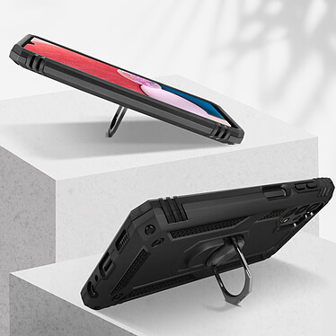 Acheter Avizar Coque pour Samsung Galaxy A13 4G Antichoc Bi-matière Bague Support Vidéo  noir