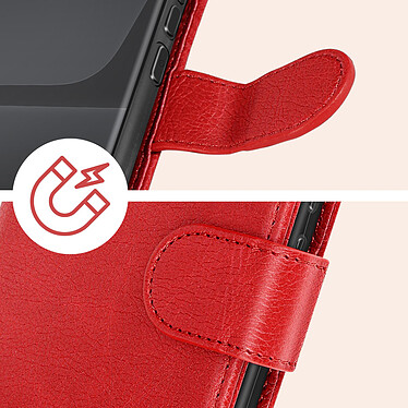 Avizar Étui pour Xiaomi 13 Lite Clapet Portefeuille Support Vidéo  Rouge pas cher