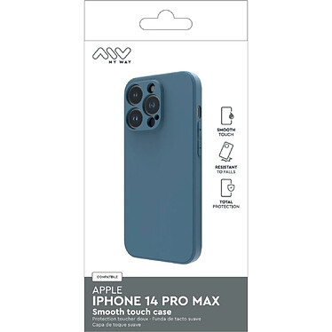 Acheter Myway Coque pour iPhone 14 Pro Max Smoothie en TPU Bleu