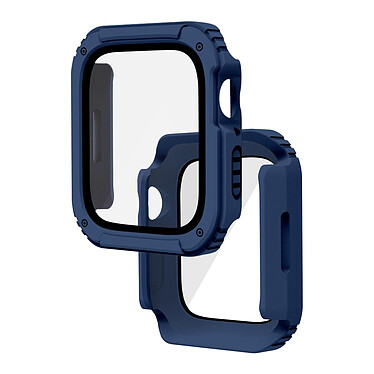 Avizar Protection Intégrale Verre Trempé Apple Watch Series 8 / 7 45mm Bleu Nuit