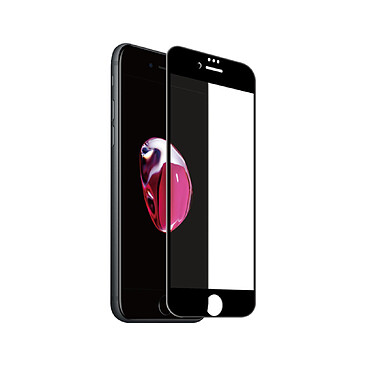 Muvit Verre de protection d'écran pour Apple iPhone SE / 8 / 7 / 6S / 6 Antichoc Noir transparent