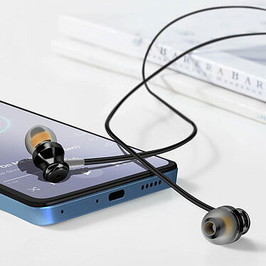 Avis Écouteurs Filaires USB C Intra-auriculaires Microphone et Boutons LinQ Noir