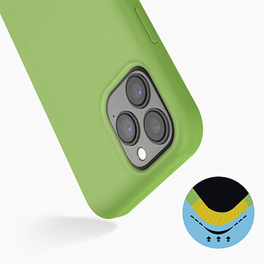 Avis Avizar Coque iPhone 13 Pro Silicone Semi-rigide Finition Soft-touch vert tilleul