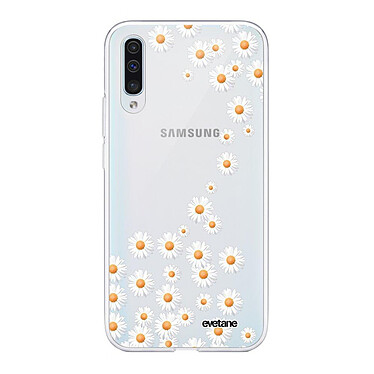 Evetane Coque Samsung Galaxy A70 360 intégrale transparente Motif Marguerite Tendance