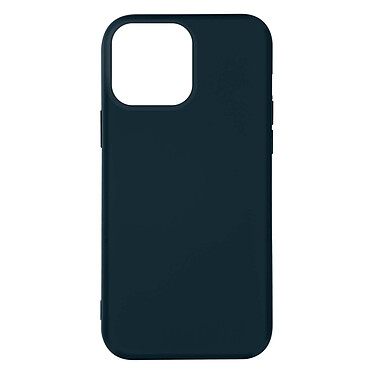 Avizar Coque pour iPhone 14 Pro Max Silicone Semi-rigide Finition Soft-touch Fine  bleu nuit