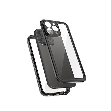 Eiger Coque pour iPhone 15 Pro Protection Complète à 360° Étanche IP68 Renforcée Noir