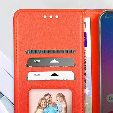 Avis Avizar Étui pour Samsung Galaxy A14 4G et A14 5G Portefeuille Multi-compartiments Support Vidéo  Rouge