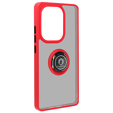 Avizar Coque pour Xiaomi Redmi Note 13 Pro 4G Bague Métallique Support Vidéo Rouge