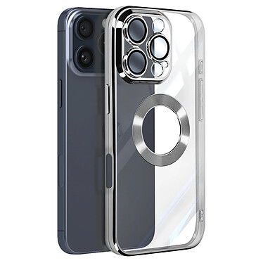 Avizar Coque Série Glam pour iPhone 16 Pro Max Antichoc Argent