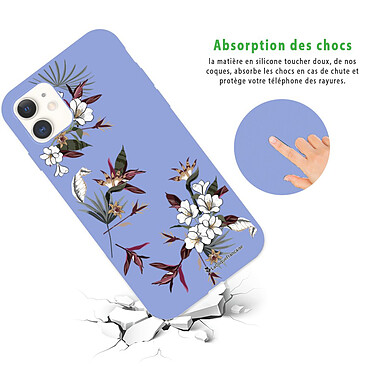 Avis LaCoqueFrançaise Coque iPhone 11 Silicone Liquide Douce lilas Fleurs Sauvages