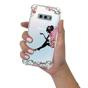 Evetane Coque Samsung Galaxy S10e anti-choc souple angles renforcés transparente Motif Fée Fleurale pas cher