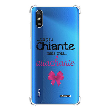 Evetane Coque Xiaomi Redmi 9A anti-choc souple angles renforcés transparente Motif Un peu chiante tres attachante